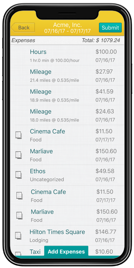 Falcon Expenses Expense Reporting App Create Report Feature