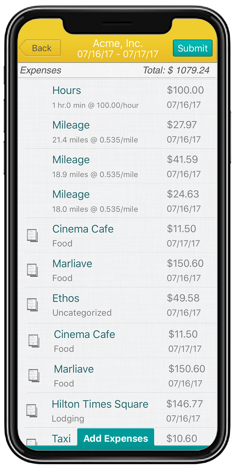 Falcon Expenses Expense Reporting App Create Report Feature