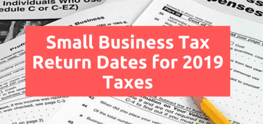 Small business tax return dates for 2019