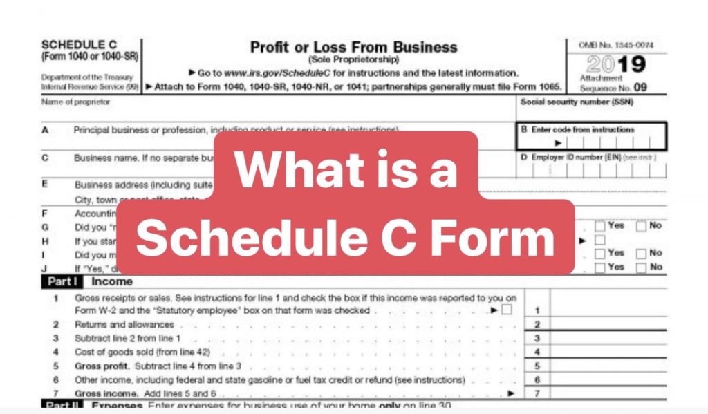 What is a an IRS Schedule C form?