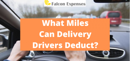 What miles can delivery drivers deduct?