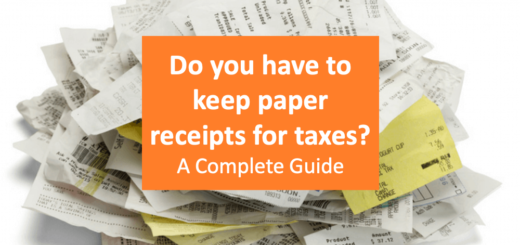 Do you have to keep paper receipts for taxes?